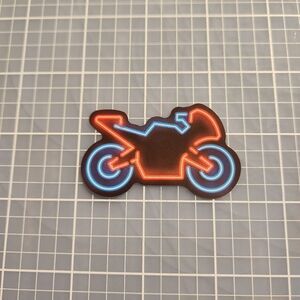 10/$10 Sticker Neon Cartoon Graffiti  Vibrant Colors Motorcycle